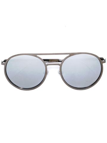 Christian Koban Round Frame Sunglasses - Metallic