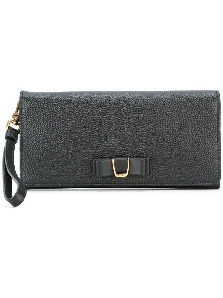 Bally Flap Closure Clutch - Black