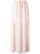 See By Chloé Pleated Maxi Skirt - Pink