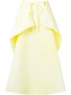Lemaire Baggy-fit Skirt With Layer - Yellow