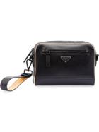 Prada Saffiano Leather Clutch Bag - Black