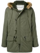 A.p.c. Hooded Parka Coat - Green