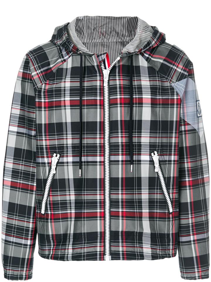 Moncler Gamme Bleu Plaid Windbreaker - Blue