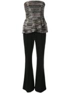 Rebecca Vallance Strapless Tailored Jumpsuit - Black
