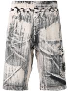 Stone Island - Logo Patch Printed Cargo Shorts - Men - Cotton - Xl, Grey, Cotton