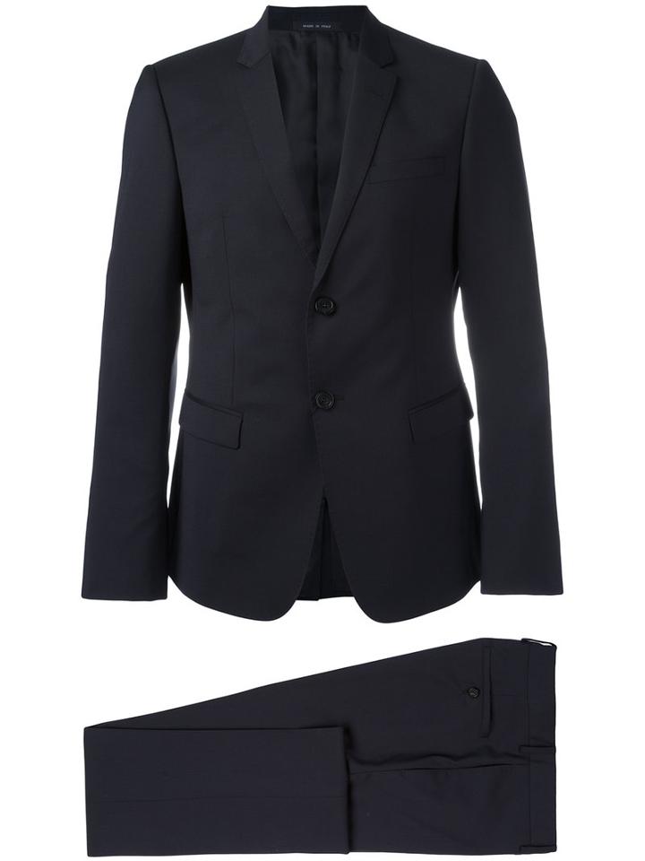 Emporio Armani Two Piece Suit, Men's, Size: 50, Blue, Virgin Wool/cupro/acetate/viscose