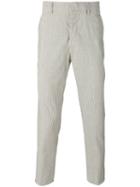 Dondup - Woven Stripe Trousers - Men - Silk/cotton - 35, Nude/neutrals, Silk/cotton