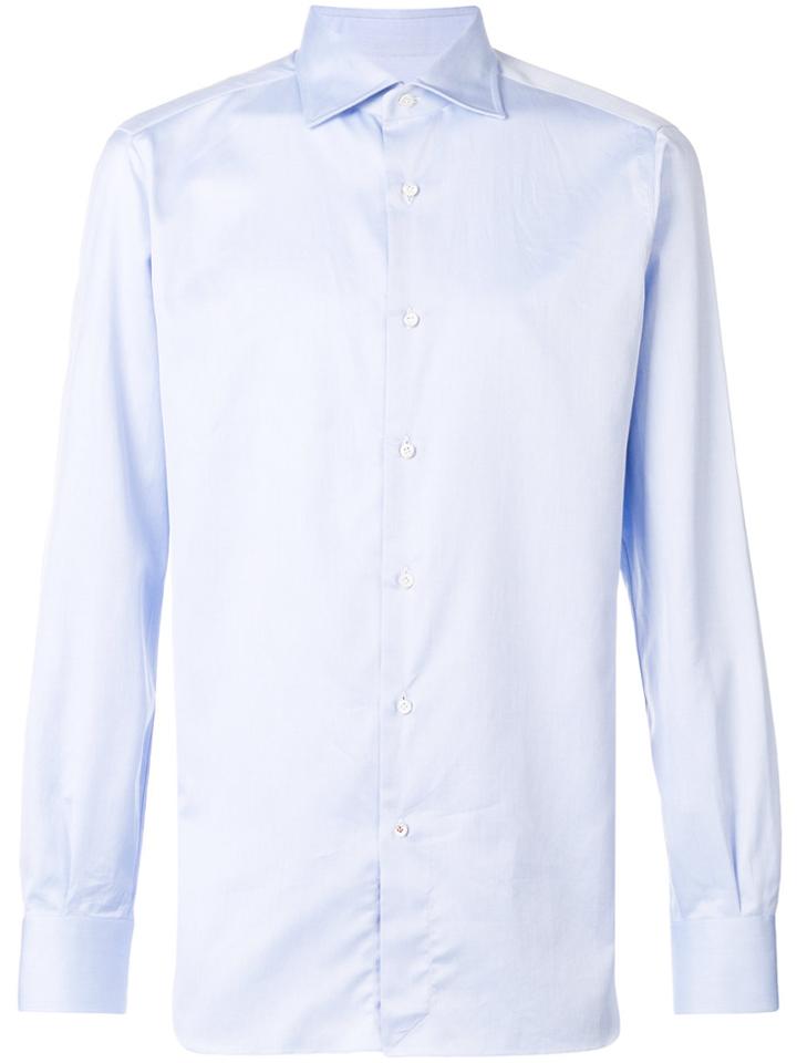 Isaia Cutaway Collar Shirt - Blue