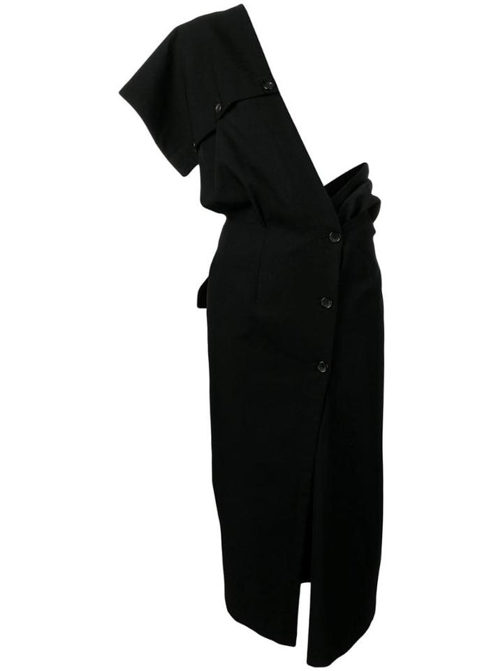 Comme Des Garçons Pre-owned 1991's Single Shoulder Dress - Black