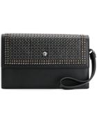 Versace Eyelet Medusa Clutch - Black