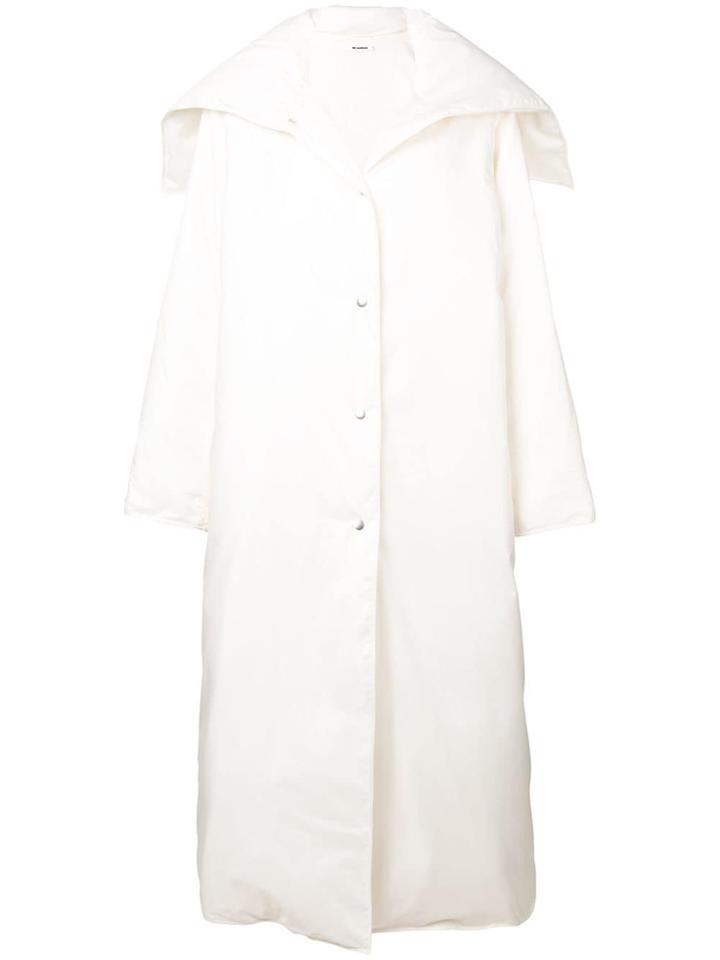 Jil Sander Oversized Padded Coat - White