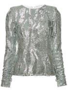 Rachel Gilbert Dinah Sequined Top - Silver