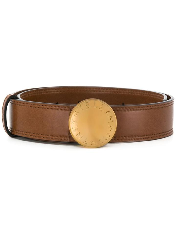 Stella Mccartney Round Buckle Belt - Brown
