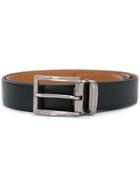 Baldinini Silver-tone Buckle Belt - Black