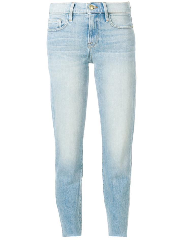 Frame Denim Faded Slim Fit Jeans - Blue