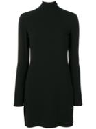 Saint Laurent - Turtleneck Dress - Women - Silk/acetate/viscose - 38, Black, Silk/acetate/viscose