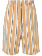 Tomorrowland Striped Bermuda Shorts - Brown