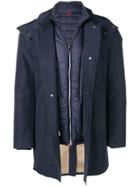 Kired Short Basic Parka Coat - Blue