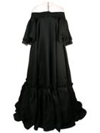 Carolina Herrera Satin Voluminous Gown - Black