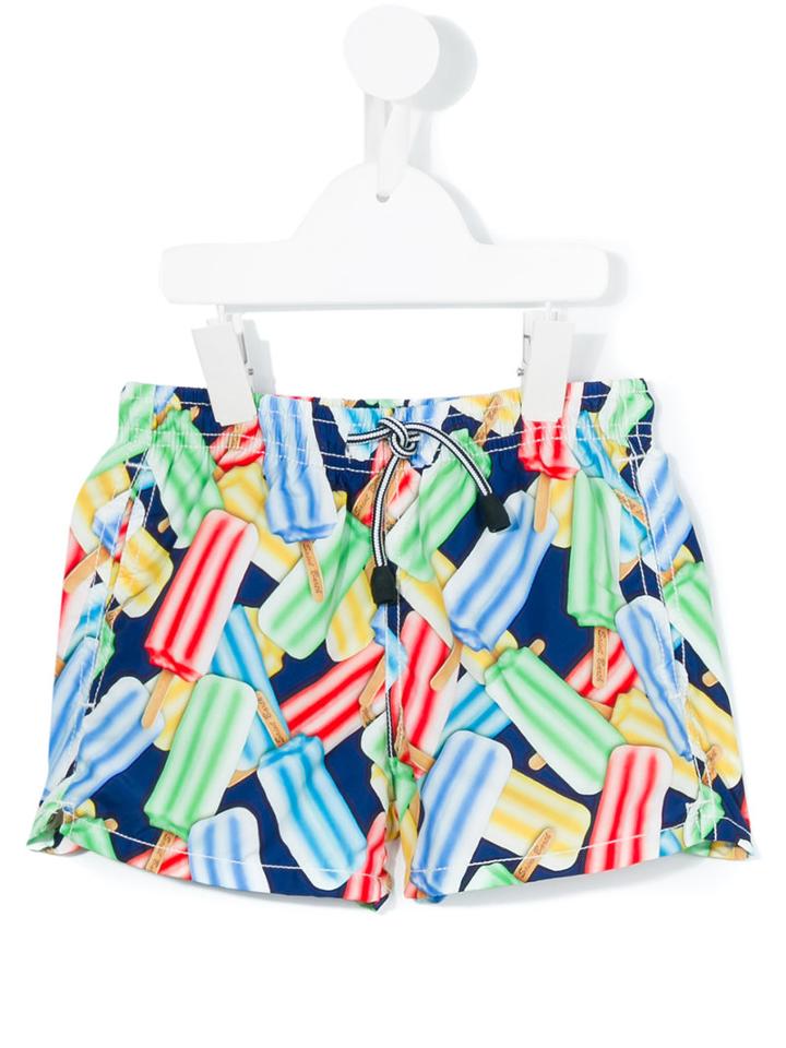 Mc2 Saint Barth Kids - Ice Lolly Print Swim Shorts - Kids - Polyamide/polyester/spandex/elastane - 8 Yrs, Boy's, Green