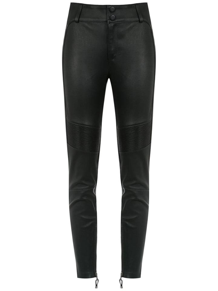 Tufi Duek Panelled Leather Pants - Black