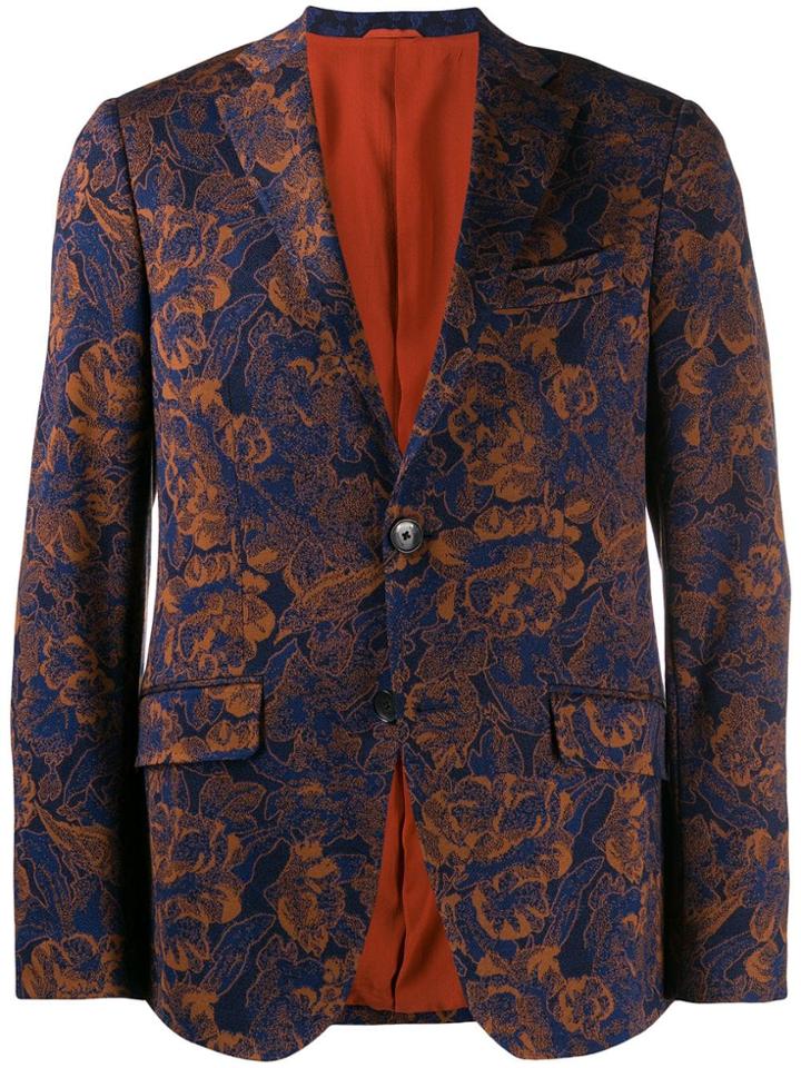 Etro Floral Print Blouse - Blue