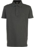 Rrl Dots Print Polo Shirt, Men's, Size: Large, Black, Cotton
