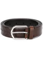 Brunello Cucinelli Classic Buckle Belt, Men's, Size: 100, Brown, Leather
