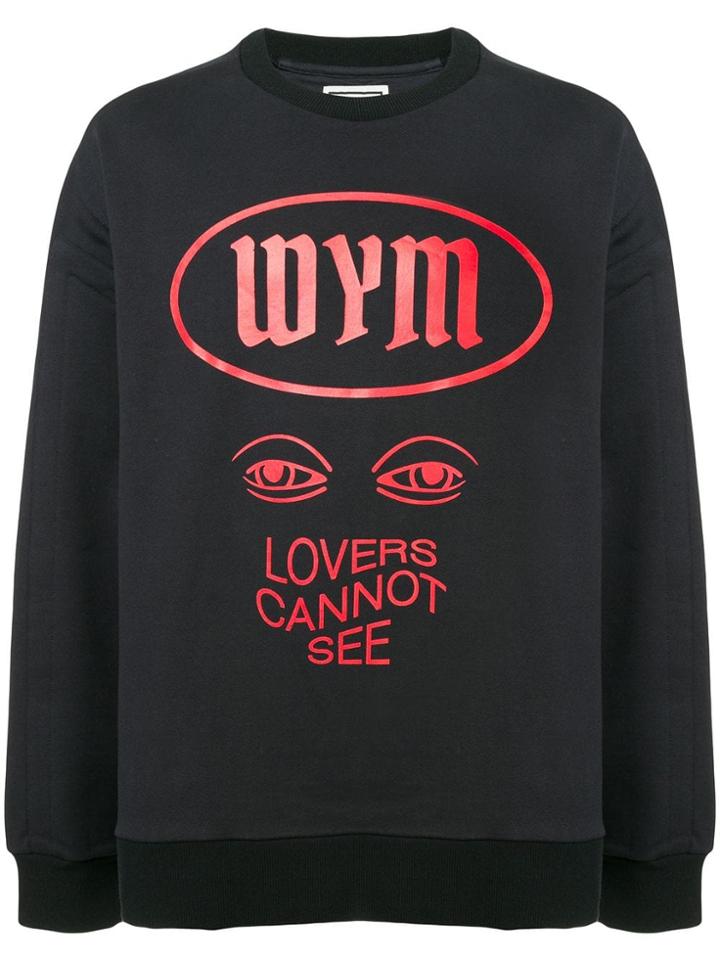 Wooyoungmi Logo Print Sweatshirt - Blue