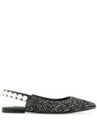 Dolce & Gabbana Chevron Ballerina Shoes - Black