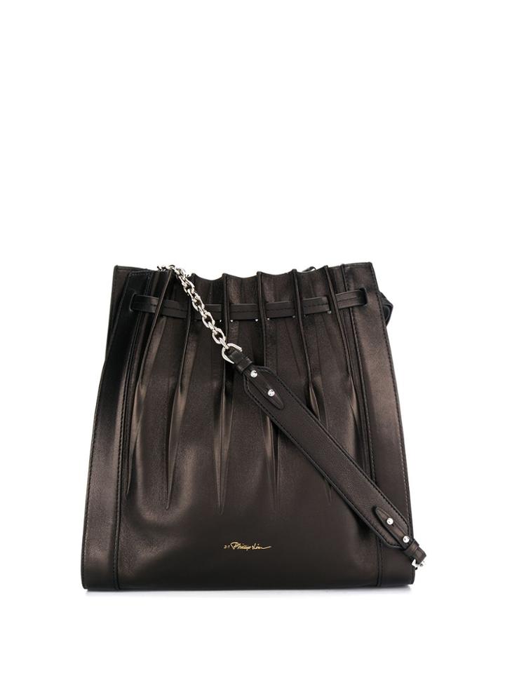 3.1 Phillip Lim Embossed Logo Tote - Black