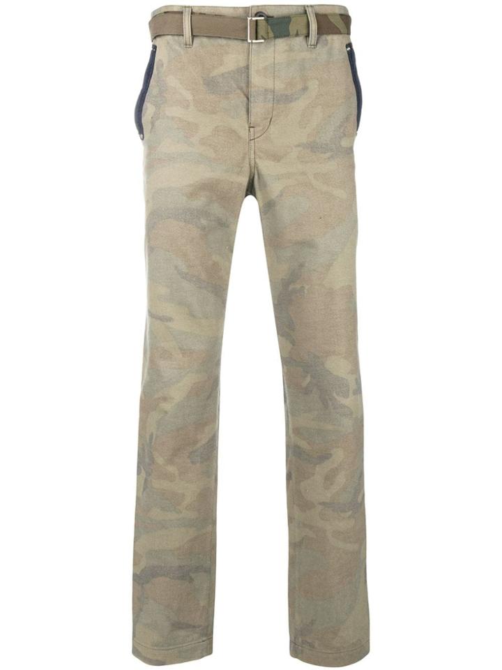 Sacai Camouflage Print Trousers - Green