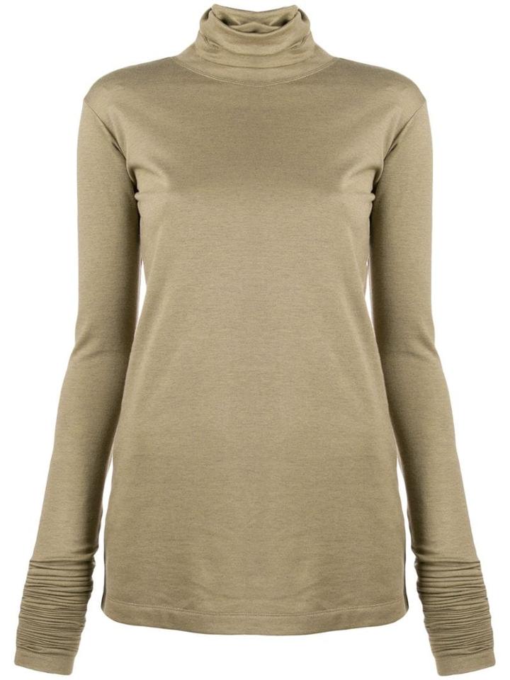 Lemaire Turtleneck Slim-fit Jumper - Green