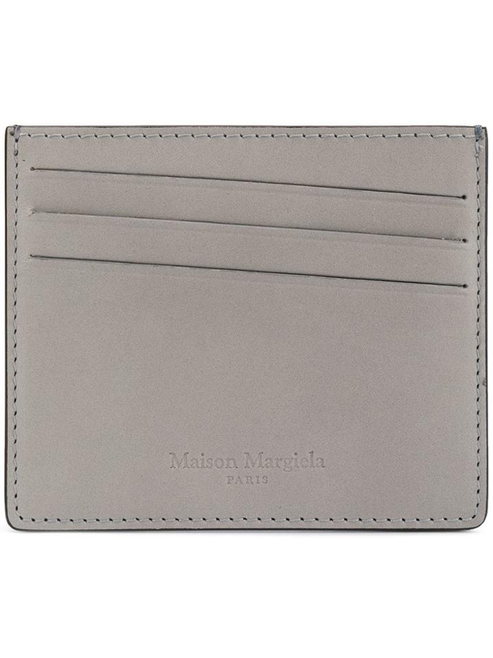 Maison Margiela Logo Embossed Cardholder - Grey