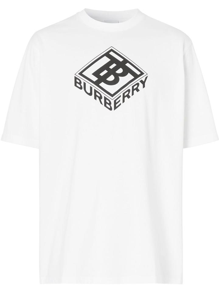 Burberry Logo Graphic Cotton T-shirt - White