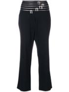 Jil Sander Vintage Zip-embellished Cropped Trousers - Black