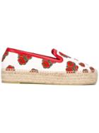 Alexander Mcqueen Poppy Print Espadrilles - Nude & Neutrals