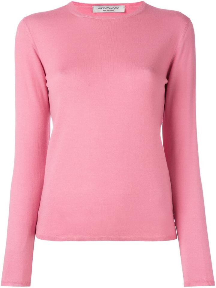 Edamame London 'michelle' Jumper, Women's, Size: 1, Pink/purple, Virgin Wool