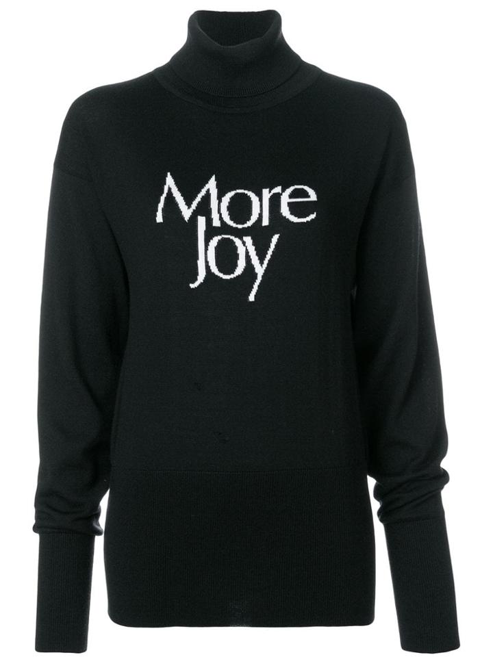 Christopher Kane 'more Joy' Turtleneck Knit - Black