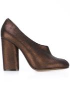 Maison Margiela Metallic Cut Out Pumps
