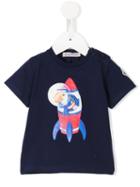 Moncler Kids - Print T-shirt - Kids - Cotton/spandex/elastane - 6-9 Mth, Blue