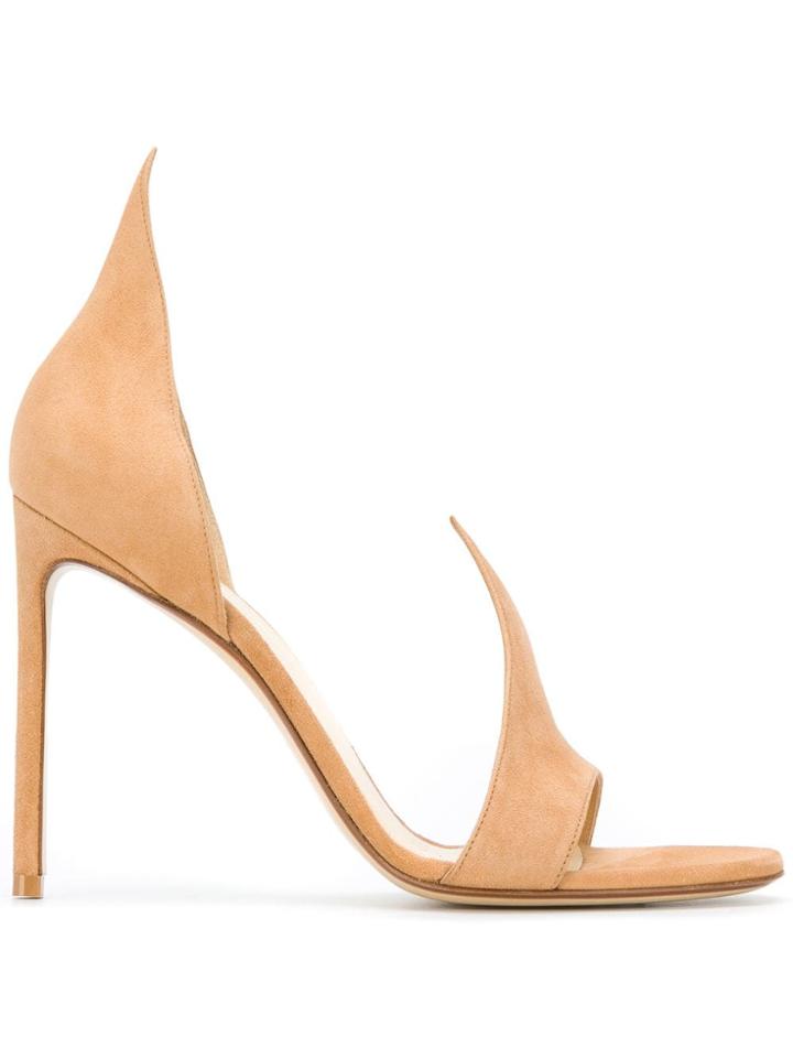 Francesco Russo Stiletto Sandals - Brown