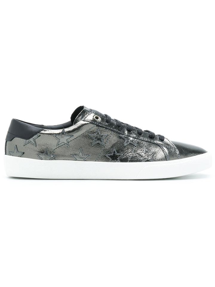 Saint Laurent Classic Court Sneakers - Metallic