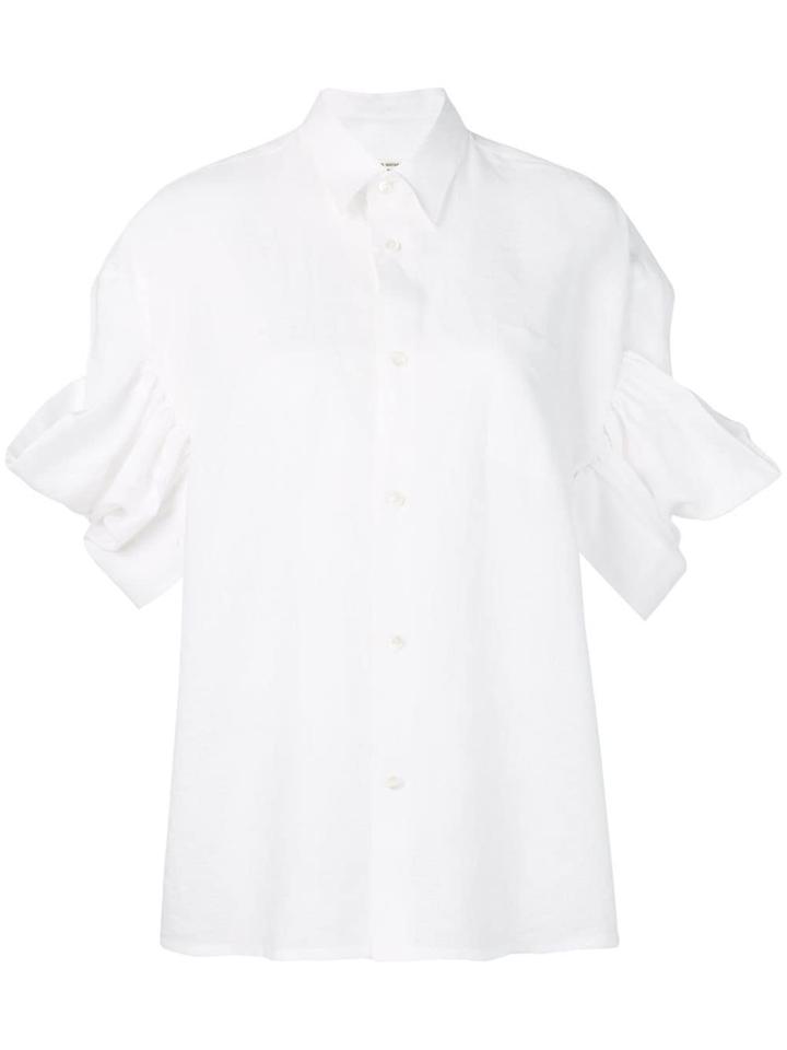 Junya Watanabe Ruffled Sleeves Shirt - White
