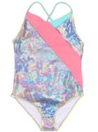 Little Marc Jacobs Floral Print Swimsuit - Multicolour