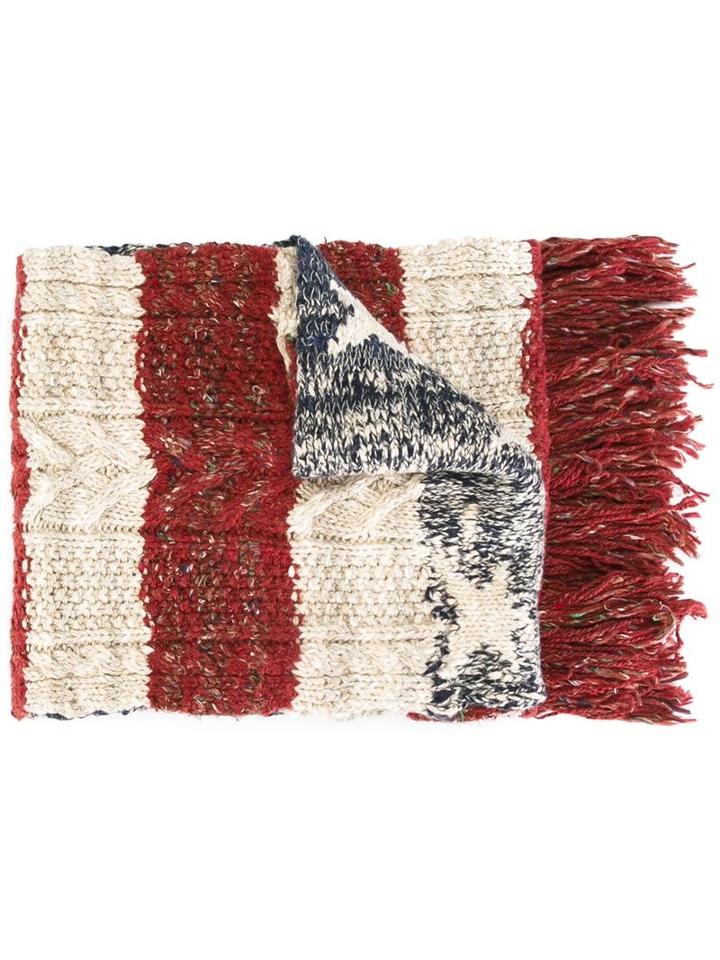 Ralph Lauren Denim (blue) & Supply Striped Scarf, Men's, Cotton/acrylic/wool/other Fibers