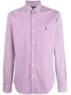 Polo Ralph Lauren Fine Stripe Shirt - Pink & Purple