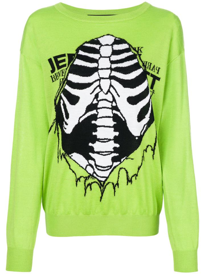 Jeremy Scott Skeleton Jumper - Green