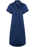 Odeeh A-line Shirt Dress - Blue