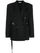 Tome Double-breasted Jacket - Black
